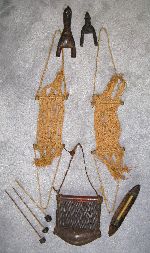 Pieces of Liberian foot treadle loom