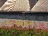 Mbouda-Bamenda road: Bamileke chieftancy decorated exterior wall