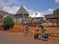 Mbouda-Bamenda road: Modern adaptation of tradition Bamileke architecture