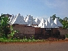 Modern adaptation of tradition Bamilike architecture, Bafoussam-Dschang road