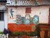 Dschang: mural on agricultural spraying