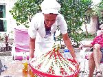 Doro Wat being served, Lodge Fasil, Gondar, Ethiopia