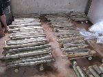 tubing for bamboo bicycle drying after being soaked in insecticide