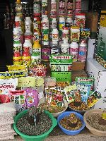 Ghana, Kumasi, agro-chemical for sell in the market