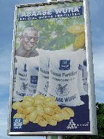Kumasi, cocoa fetilizer advertisement