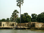 Village on the banks of the Niger River, Mali