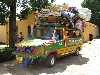 Art piece of a "bush taxi", Bamako