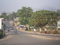 Junction on the outskirts for Kara, Togo