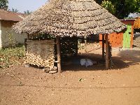 Niamtougou, Togo, resting in the shade