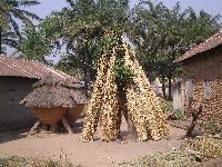 Niamtougou, Togo, granery and thatch