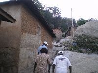 Dassa-Zouma, Benin, walking among houses