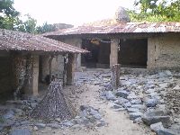 Dassa-Zouma, Benin, family ancestor ceremonial site, buildings