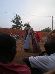 Abomey, Benin, Family Ancstors Ceremony, dancer