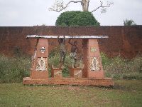 Abomey, Benin, monument to the Germans-Benin friendship