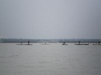 Bopa, Benin, Lake Aheme, fishermen and boats