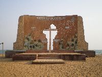 Ouidah, Benin, monument to the millennium and Christianity.