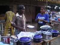 Ouidah, Benin, dinner preparation