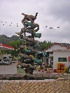 Statue in Ain Draham, which is suppose to reflect the cork tree.