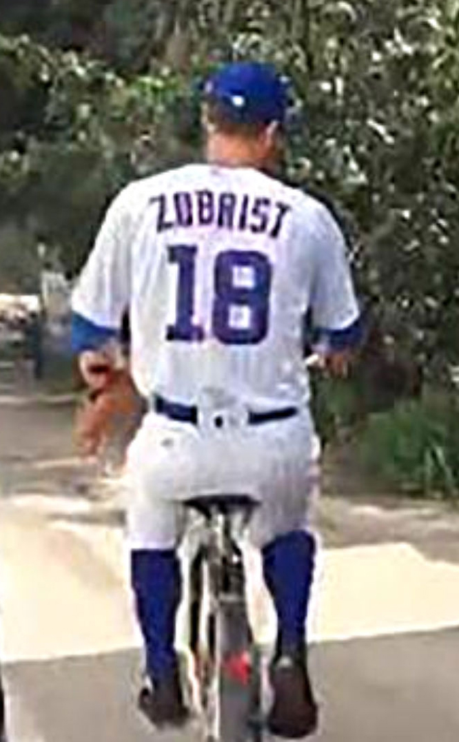 Ben Zobest (athlete) bicycle to work at Wrigley Field.