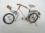 Wire and rubber bicycle sculpture from Cameroon