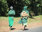 women back carrying goods, Tilili, Ethiopia