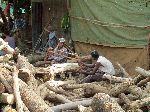 men cutting planks for furniture, Ethiopai