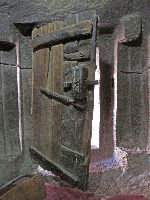 Door, Bet Meskel (rock hewn church), Lalibela, Ethiopia