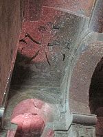 Interior, Bet Mikael (rock hewn church), Lalibela, Ethiopia