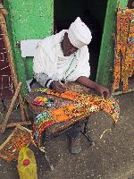 Painter of religious art, Lalibela, Ethiopia