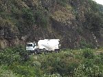 Bulk cement truck in the Nile Gorge, Ethiopia