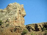 Sphinx-like figure, Gheralta Mountain, Magab, Hawzen, Tigray, Ethiopia