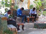 Reading coffee shop, Mekele, Ethiopia