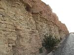 Sandstone wall that looks like brick, Goulmima, Morocco