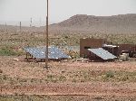 Solar voltaic panels on turn-tables, Errachida, Morocco