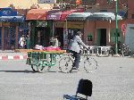 Bicycle vendor, Er Rich, Morocco