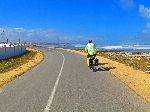 Bicycling, El Jadida-Jorf Lasfar road, Morocco