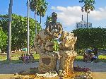 Statue Omar Torrijos, Vedado, Havana, Cuba