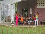 Rural school teachers on lunch break, Pinar del Rio, Cuba