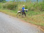 Bicyclist, rural Pinar del Rio, Cuba