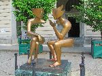 "La conversacin", by French sculptor Etienne, Plaza de San Francisco (San Francisco Square), Vieja Habana, Cuba