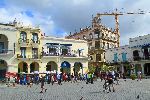 Building restoration, Plaza Vieja (Old Square), Vieja Habana, Cuba