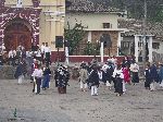 Inty Raymi festival in the main square of Peguche.