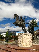 Ecuador statue of horseman