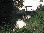 "sluice" (canal) and koker (sluice gate), Georgetown, Guyana