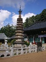 Weoljeongsa octagonal nine story stone pagoda