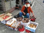 Mushrooms, street vendor, Gimcheon market