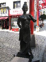 Sculpture of a character for the Chinese Opera, Chinatown, Busan