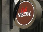 Cafe Nescafe sign, Seoul, Korea