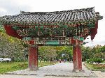 One pillar gate, Seonun-sa (temple), Korea