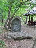 Carved seating Buddha, Seonunsa (temple), Korea